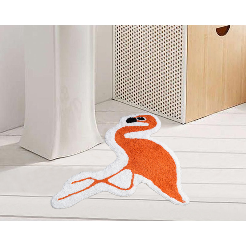 Tapis pour salle de bain Wellings, Orange