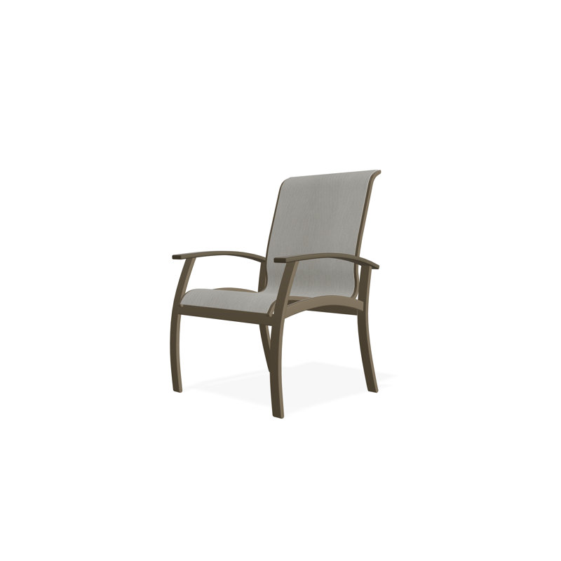 Belle Isle Outdoor Dining Chair, Augustine Oyster, Beachwood