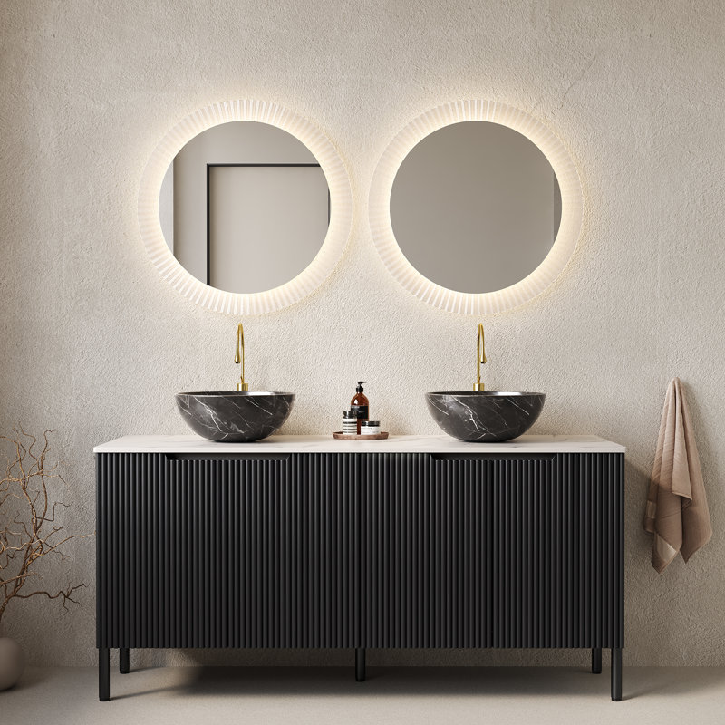 Ensemble de meuble-lavabo autoportant avec évier 60 po Turio 