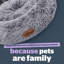 Silentnight Calming Plush Donut Pet Bed-55843482-93676162