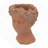 D6x9" Visage Head Bust Planter, Brown-545991345