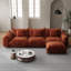Canapé modulaire modulaire en nuage avec repose-pieds, canapé convertible en chenille, méridienne réversible en tissu doux pour animaux de compagnie-1876955007