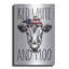Art mural en métal «Red, White and Moo» par Trinx-298605545