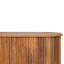 Armoire 32 "à texture ovale en bois massif brun avec deux portes