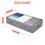 Ensemble de 6 contenants de rangement sous le lit gris pliable en tissu organisateur de vêtements à profil bas pour couverture courtepointe avec fermeture à glissière transparente