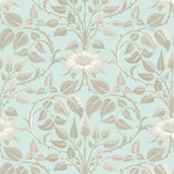 Garden Vine - Alabaster Blue Botanical Wallpaper