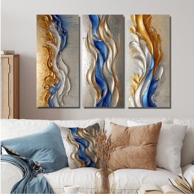 Collection d'art mural Rhoryic Ink Waves Fusion I - Maze