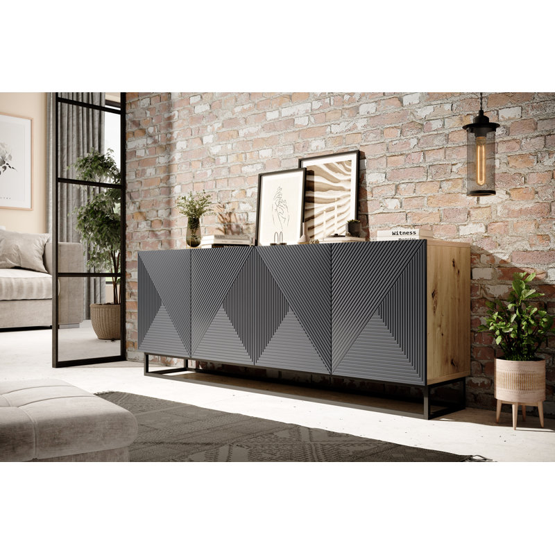 Mehrunisha 200cm Sideboard, Artisan/Rivier Stone