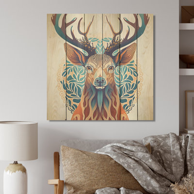 Wild Buck In Blue And Brown " Wild Buck In Blue And Brown "