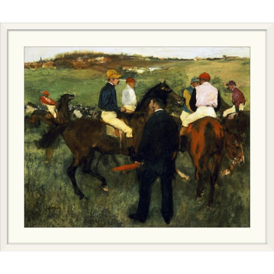 Chevaux de course (Leaving the Weighing) c.1874-78 par Edgar Degas - reproduction