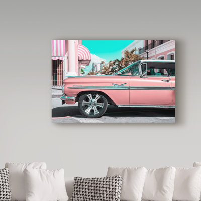 Cosey 'Vintage Car' Photographic Print on Wrapped Canvas