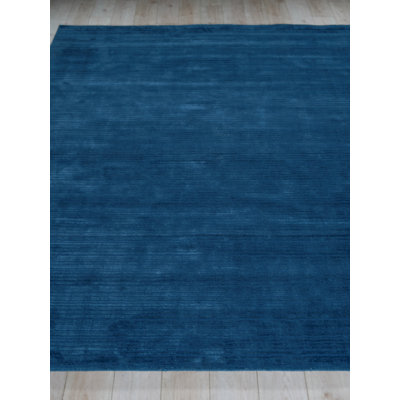 Cavallo Modern handloomed Nylon/Wool Silver Area Rug