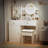 Vanity Mirror With Lights And Table Set With 3 Colour Lighting Brightness Adjustable,Dressing Table