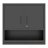 Wall Mounted Metal Storage Cabinet with Locking Door and Opened shelf-1782807149