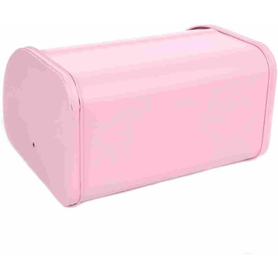 Pink Bread Box Roll Top, Metal Bread Box For Kitchen Countertop, Large Capacity, Keeps Bakery Items Fresh Longer, Bread Bin For Kitchen Countertop, Breadbox To Store Cookies, Bagels, Muffins