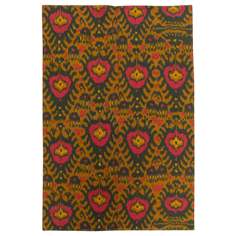 Flatweave Wool Ikat Indoor Rug