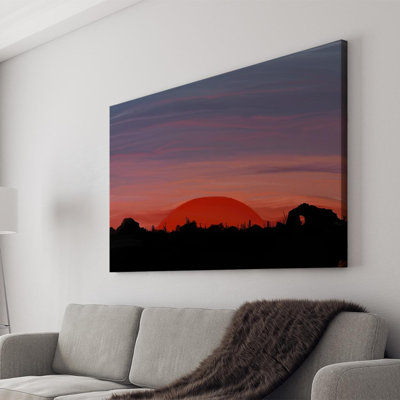 Desert Sunset Canvas By Carlos Grisales