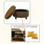 Table basse avec repose-pieds rond moderne avec rangement caché, table d'appoint multifonctionnelle avec repose-pieds pour le salon et la chambre à coucher-129911161