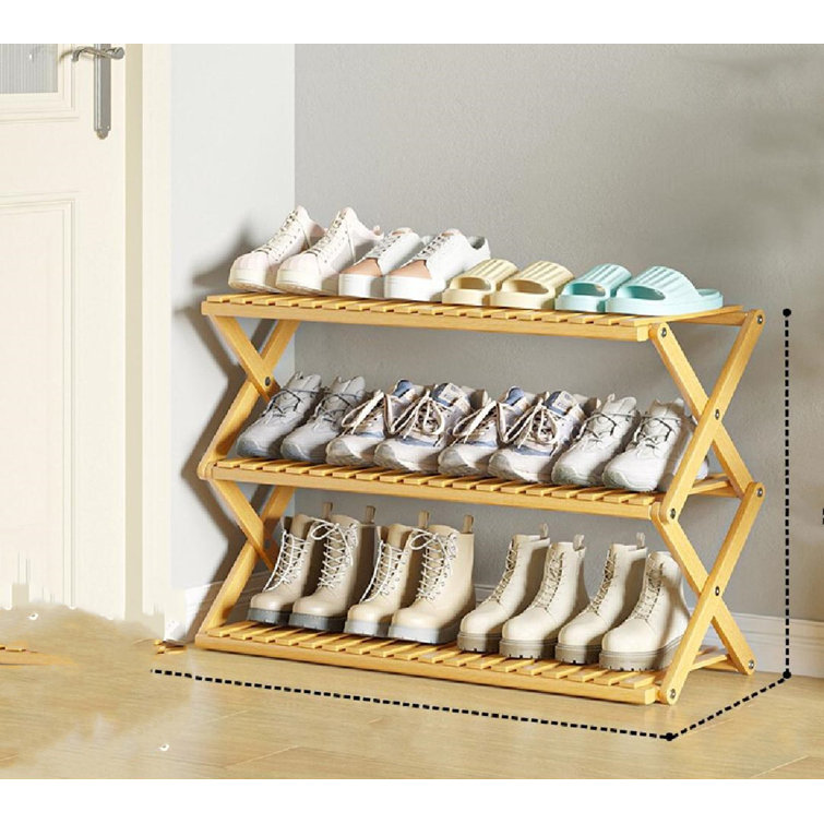 Rebrilliant 12 Pair Shoe Rack