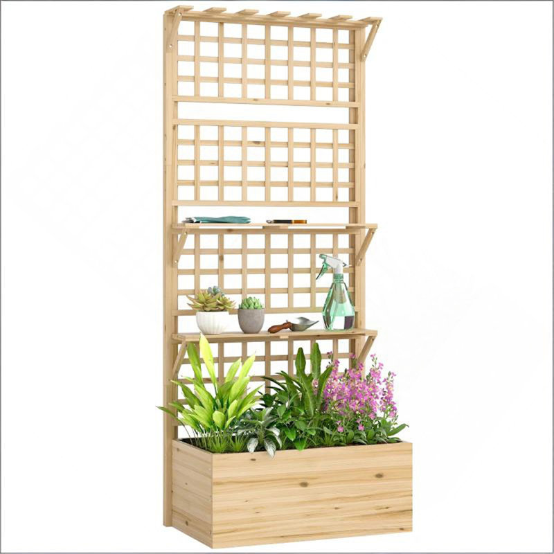 Jardinière surélevée pour jardin, lit de jardin surélevé en bois, jardinière