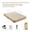 Matelas gonflable simple matelas de camping matelas gonflable durable, pompe électrique, housse de matelas à plateau lisse, matelas gonflable portable pour tente, maison, voyage et invités