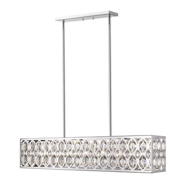 Lustre rectangulaire unique à 7 lumières Delphina