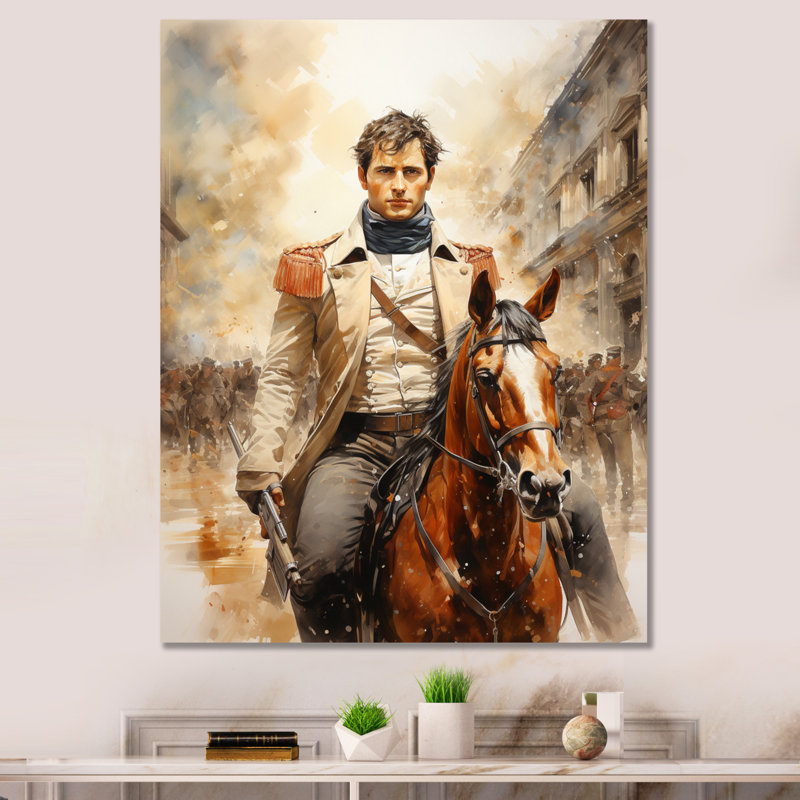 «Emperor Napoleon Bonaparte Portrait», reproduction d'art sur toile, H 32 po x l 24 po x P 1 po, Toile tendue