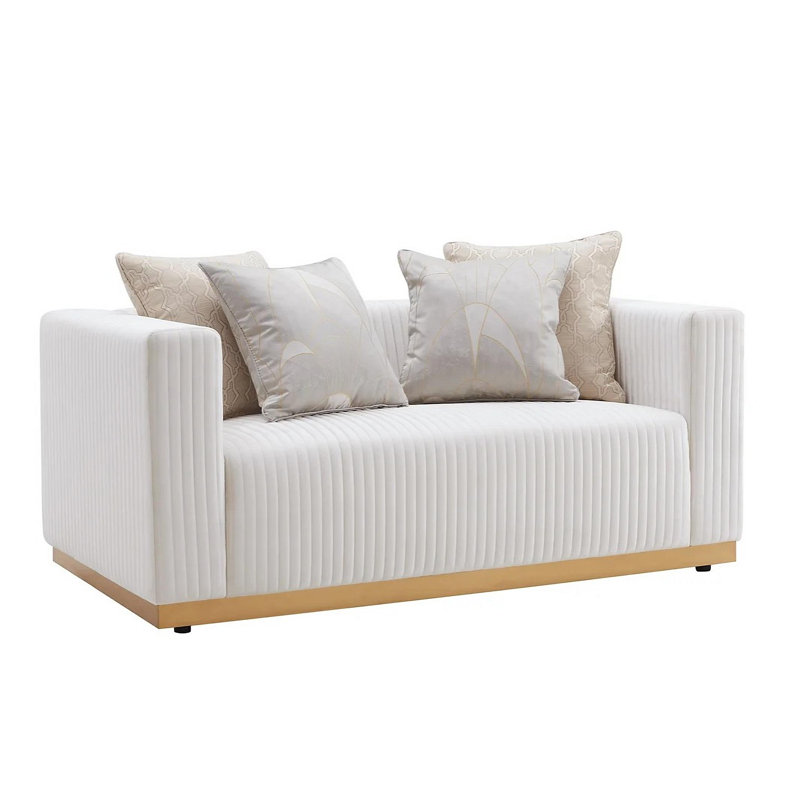 Ensemble de salon Sowers, Tissu ivoire