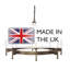 Cochere 8 - Light Waggon Wheel Chandelier