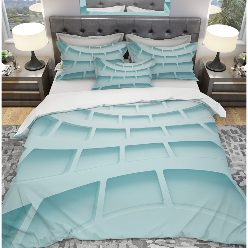 Ensemble de housse de couette designart, Housse de couette grand + 2 taies décoratives
