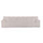 Canapé 88 places en chenille 88 po Cloud avec capitonnage à boutons et doublure argent