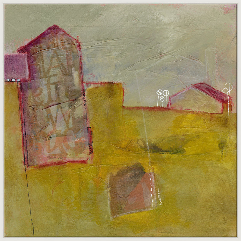 Voisinage par Jill Krasner, Cadre blanc