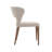 Benezar Modern Curved Open-back Side Chair w/ Solid Oak Wood Legs