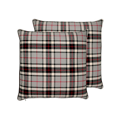 Edinburgh Checkered Cotton Pillow Cover