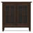 Warm Shaker 32"W Solid Wood Transitional Low Storage Cabinet with Tempered Glass Doors and Adjustable Shelves-638212113
