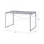 Table de bureau en métal 1pc