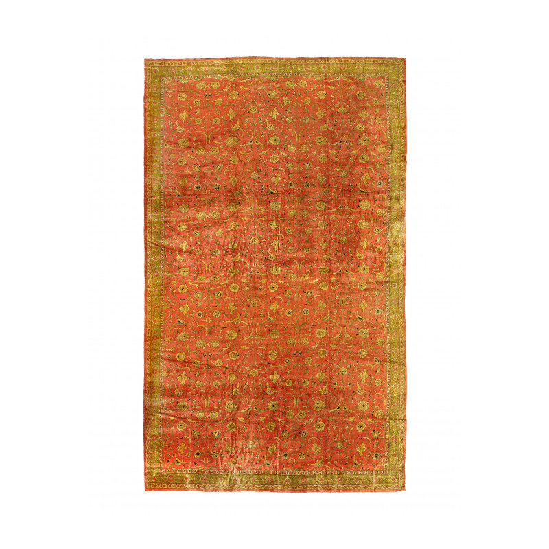 Fine Hand knotted Antique Agra rug 14'9"x25'7"