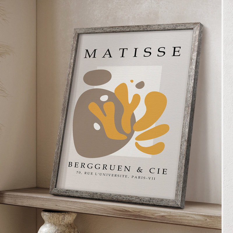 Matisse CDL XXVII, reproduction d'art encadrée - bois massif, H 30 po x l 24 po