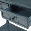 Console Daisy Series avec deux tiroirs et une tablette inférieure (bleu marine)-1280573154