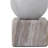 Modern Candle Holder Marble Sphere and Polished Block Base - Decorative Candle Holder for Home and Living Room Styling - Luxury Sculptural Tabletop Candle Holder For A Timeless Ambiance Setting-193503997