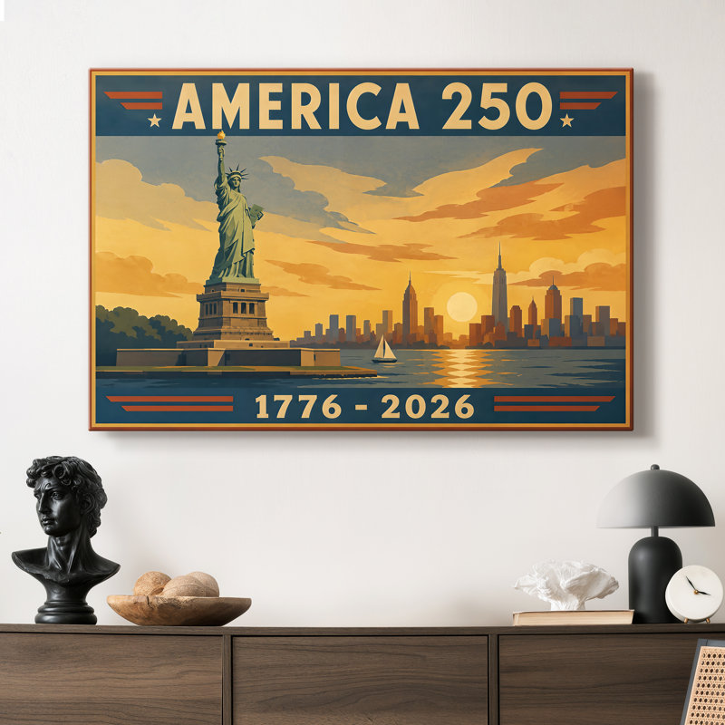 Liberty, affiche de voyage, toile tendue tendue sur châssis - prête à être accrochée, 24X36