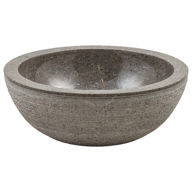 Bloomsbury Market Cavendish 520 mm L x 520 mm W Marble Circular Sink