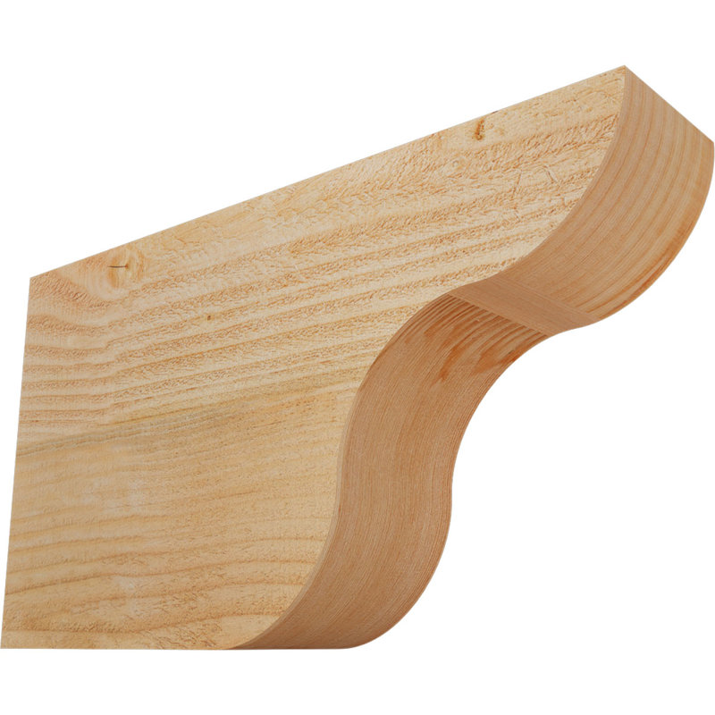 Queue de chevron Carmel, Douglas, 10"H x 4"W x 18"L