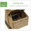 Poulailler en bois durable de 59 pouces avec nichoir et plateau amovible pour la cour extérieure, idéal pour les petites volailles