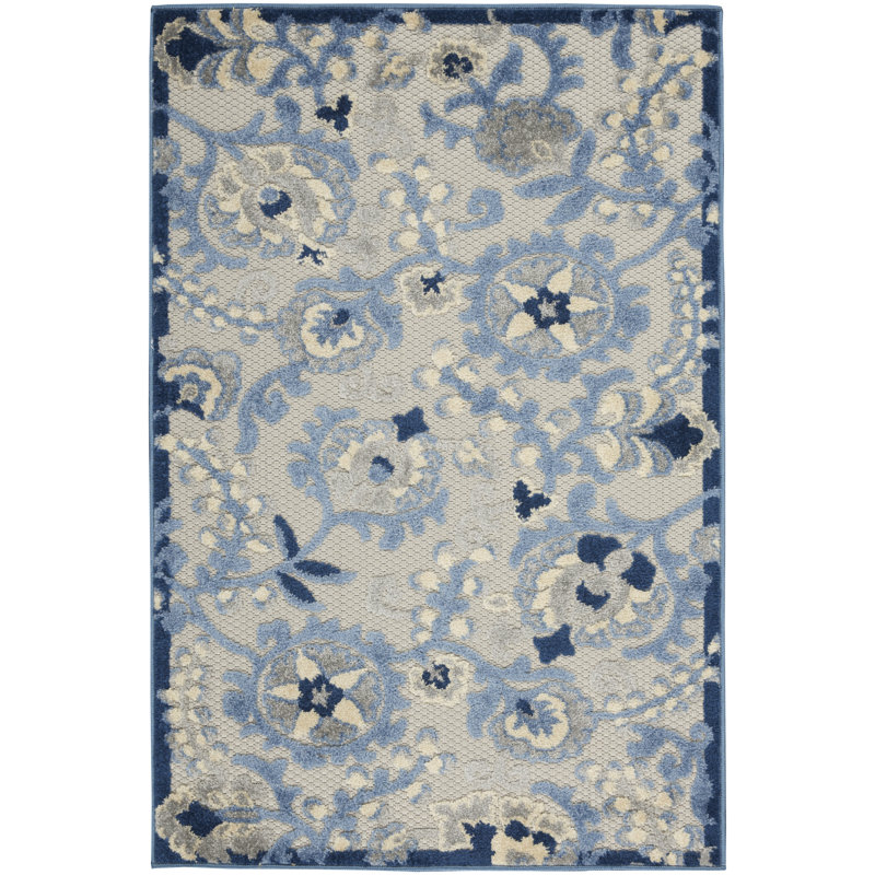 Tapis bleu Newton, Rectangle 2 pi 8 po x 4 pi