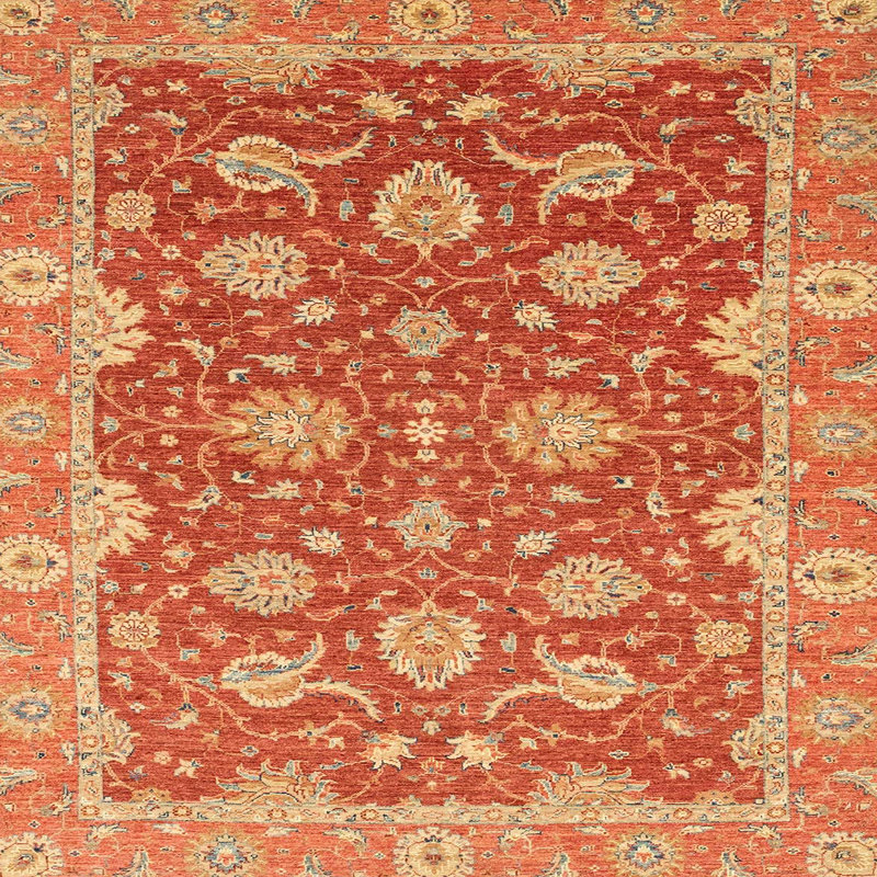 Tapis abstrait moderne 2886, Carré 7 pi