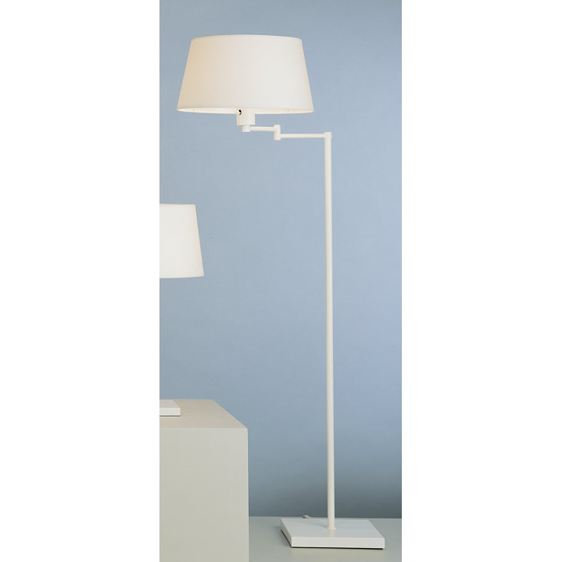 Real Simple Swing Arm Floor Lamp, Stardust White