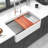 33X20 Inch White Farmhouse Sink Workstation - Ceramic Single Bowl Farm Kitchen Sink