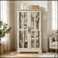 Arria avec portes doubles en verre et 3 tablettes réglables-565219555