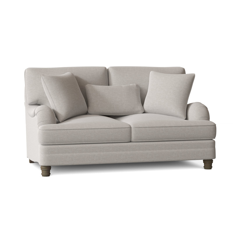 Tarleton Upholstered 69.5'' Loveseat, Cream Linen 1429-002, Portobello